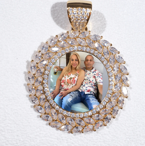 Large 3D Wheat Ear Custom Picture Pendant