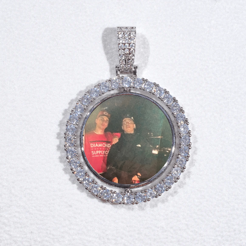 3D Spinning 2-Faced Custom Picture Pendant