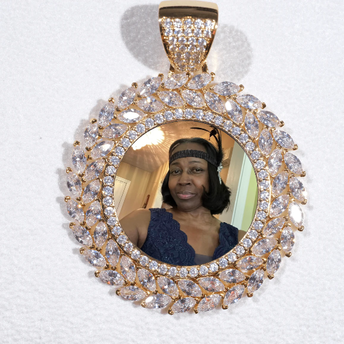 Large 3D Wheat Ear Custom Picture Pendant
