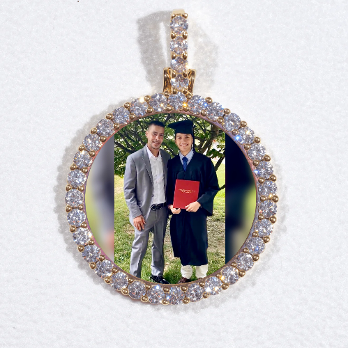 3D CIRCLE CUSTOM PICTURE PENDANT SMALL SIZE