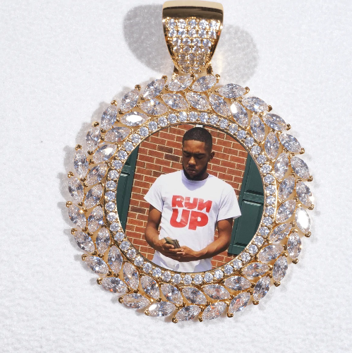 Large 3D Wheat Ear Custom Picture Pendant