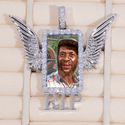 RIP WING 3D CUSTOM PICTURE PENDANT