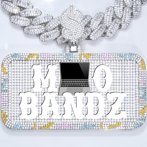 CUSTOM LETTER NECKLACE 3D COLORFUL SQUARE