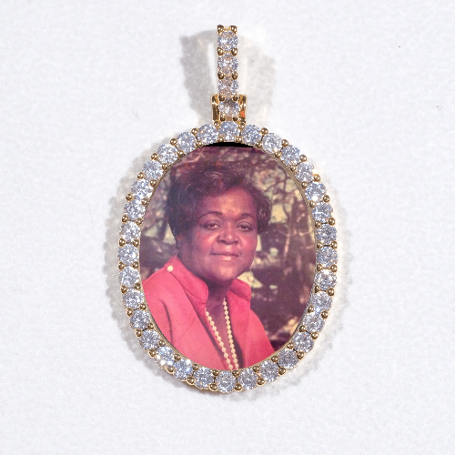 3D Oval Custom Picture Pendant