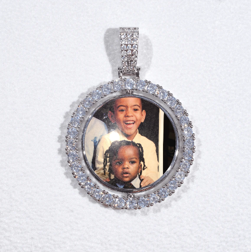 3D Spinning 2-Faced Custom Picture Pendant
