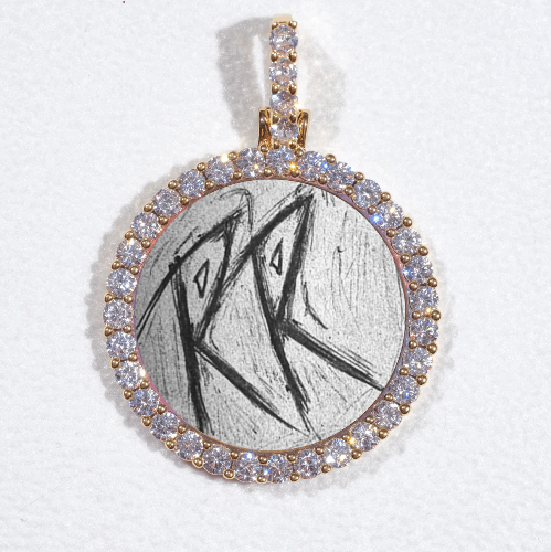 3D CIRCLE CUSTOM PICTURE PENDANT SMALL SIZE