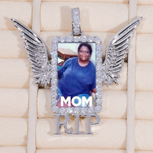 RIP WING 3D CUSTOM PICTURE PENDANT