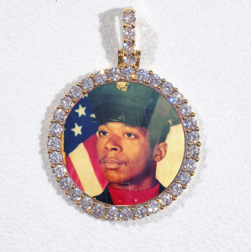 3D CIRCLE CUSTOM PICTURE PENDANT SMALL SIZE