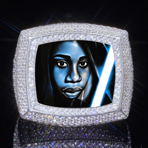 3D CUSTOM PICTURE ICED RING