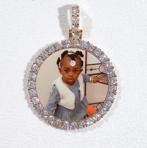 3D CIRCLE CUSTOM PICTURE PENDANT SMALL SIZE