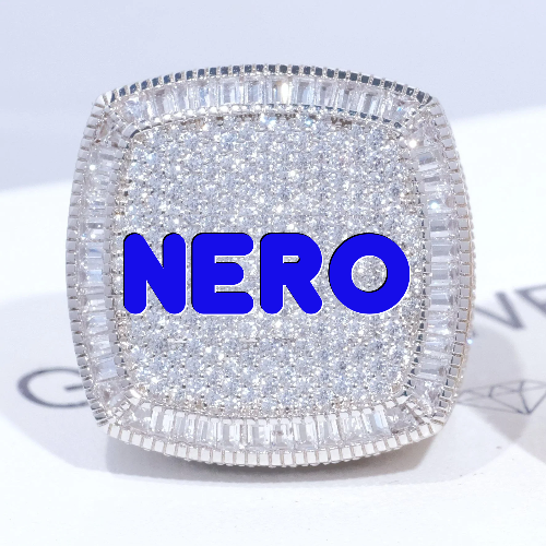 CUSTOM LETTER 3D ICED RING