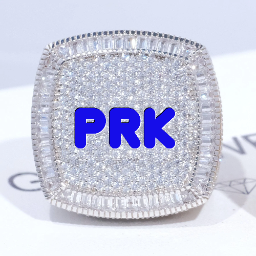 CUSTOM LETTER 3D ICED RING