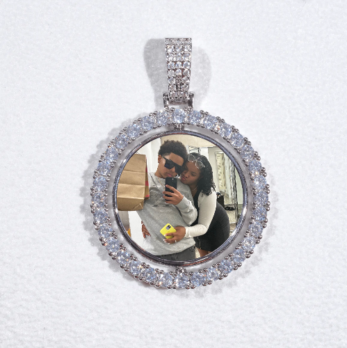 3D Spinning 2-Faced Custom Picture Pendant