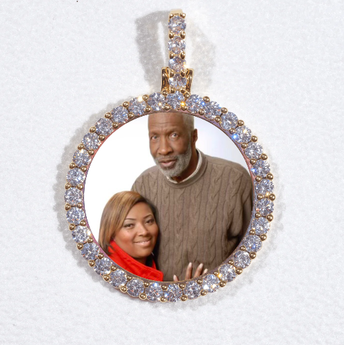 3D CIRCLE CUSTOM PICTURE PENDANT SMALL SIZE
