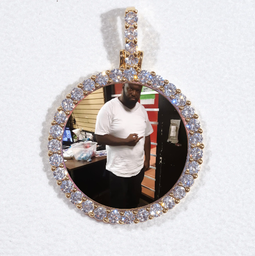 3D CIRCLE CUSTOM PICTURE PENDANT SMALL SIZE