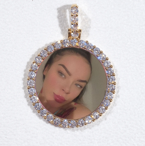 3D CIRCLE CUSTOM PICTURE PENDANT SMALL SIZE