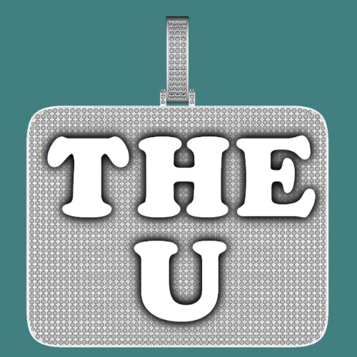 CUSTOM LETTER NECKLACE 3D BIG SQUARE