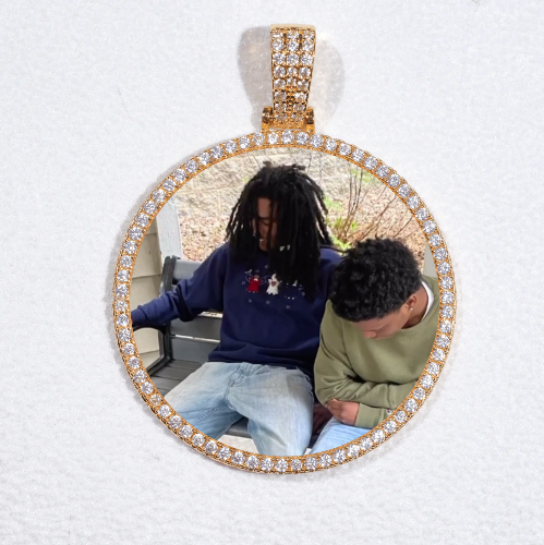 MEDIUM 3D CIRCLE CUSTOM PICTURE PENDANT
