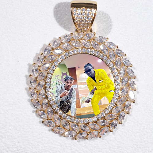 Large 3D Wheat Ear Custom Picture Pendant
