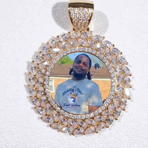 Large 3D Wheat Ear Custom Picture Pendant