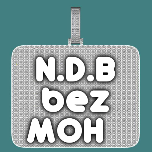 CUSTOM LETTER NECKLACE 3D BIG SQUARE