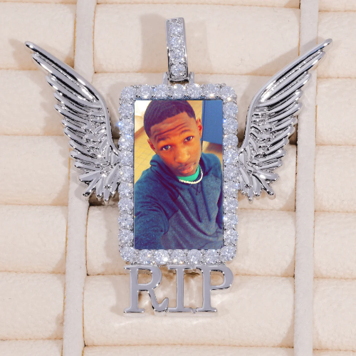 RIP WING 3D CUSTOM PICTURE PENDANT