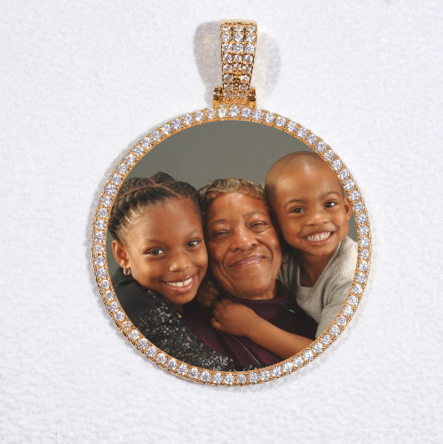 MEDIUM 3D CIRCLE CUSTOM PICTURE PENDANT