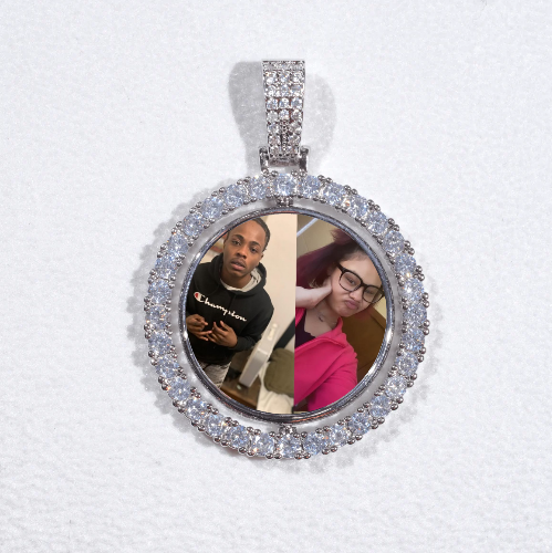 3D Spinning 2-Faced Custom Picture Pendant