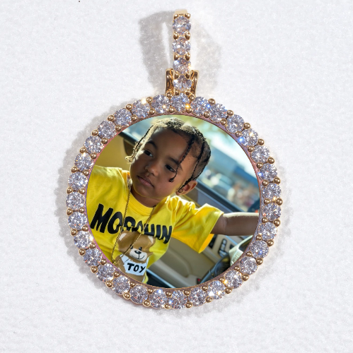 3D CIRCLE CUSTOM PICTURE PENDANT SMALL SIZE