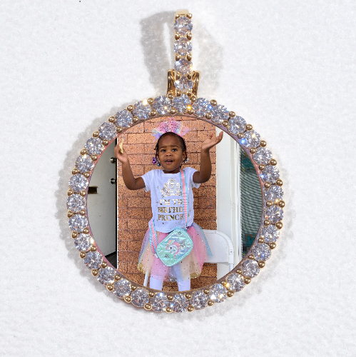 3D CIRCLE CUSTOM PICTURE PENDANT SMALL SIZE