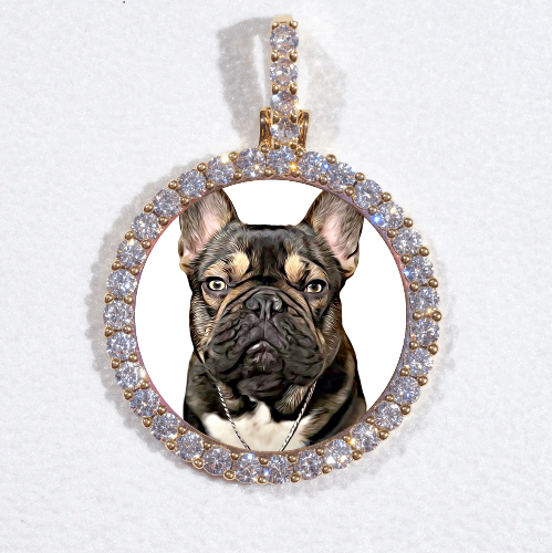 3D CIRCLE CUSTOM PICTURE PENDANT SMALL SIZE