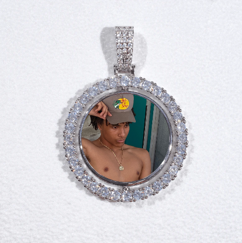 3D Spinning 2-Faced Custom Picture Pendant