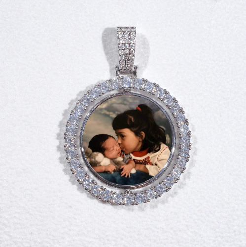 3D Spinning 2-Faced Custom Picture Pendant