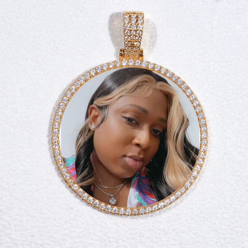 MEDIUM 3D CIRCLE CUSTOM PICTURE PENDANT