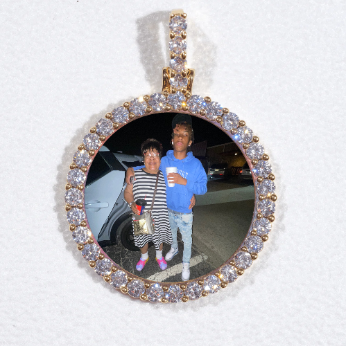 3D CIRCLE CUSTOM PICTURE PENDANT SMALL SIZE