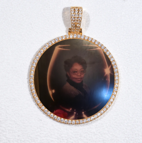 MEDIUM 3D CIRCLE CUSTOM PICTURE PENDANT