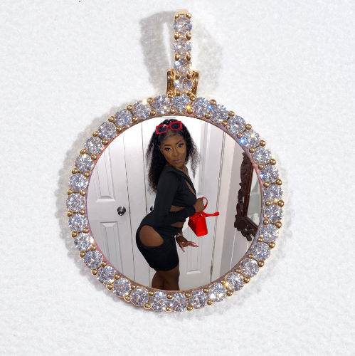 3D CIRCLE CUSTOM PICTURE PENDANT SMALL SIZE