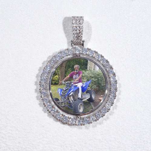 3D Spinning 2-Faced Custom Picture Pendant