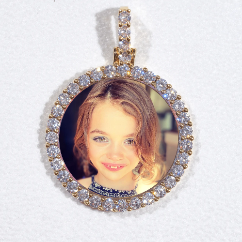 3D CIRCLE CUSTOM PICTURE PENDANT SMALL SIZE