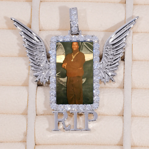 RIP WING 3D CUSTOM PICTURE PENDANT