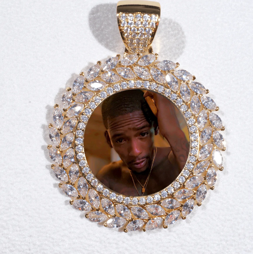 Large 3D Wheat Ear Custom Picture Pendant