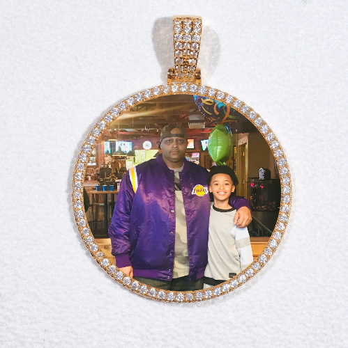 MEDIUM 3D CIRCLE CUSTOM PICTURE PENDANT
