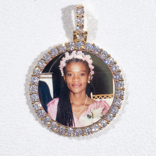 3D CIRCLE CUSTOM PICTURE PENDANT SMALL SIZE