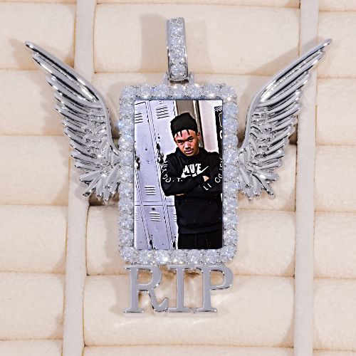 RIP WING 3D CUSTOM PICTURE PENDANT