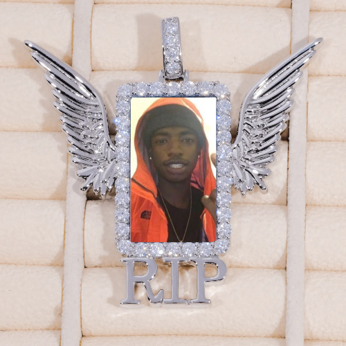 RIP WING 3D CUSTOM PICTURE PENDANT
