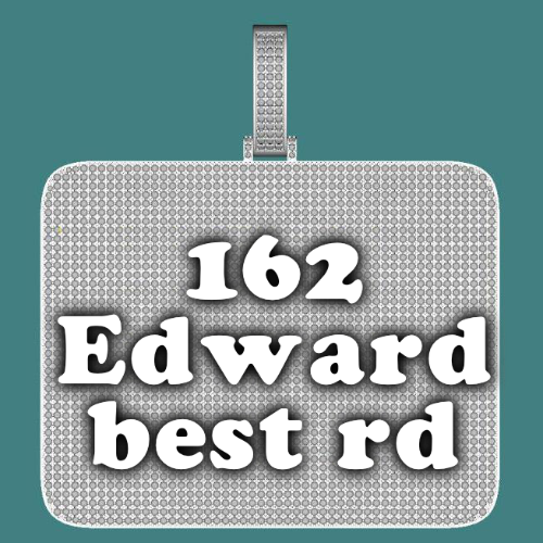 CUSTOM LETTER NECKLACE 3D BIG SQUARE
