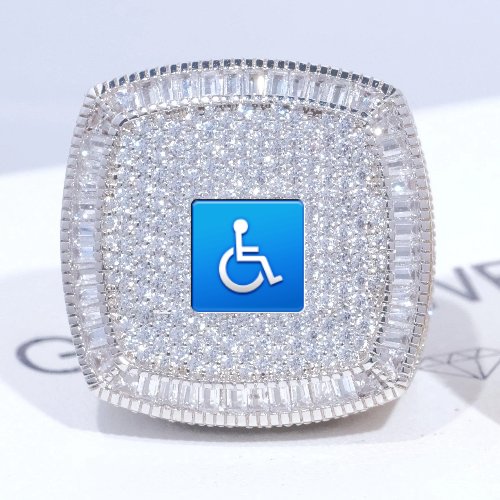 CUSTOM LETTER 3D ICED RING
