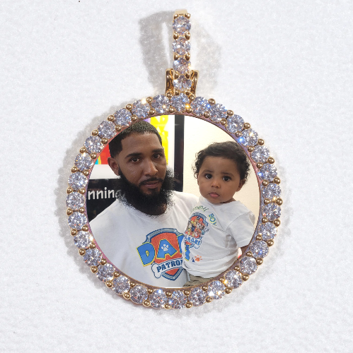 3D CIRCLE CUSTOM PICTURE PENDANT SMALL SIZE