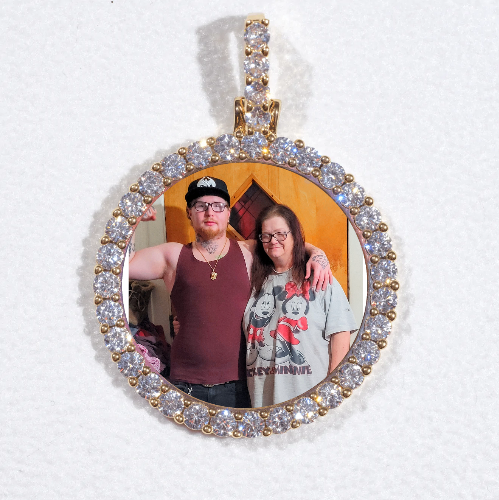 3D CIRCLE CUSTOM PICTURE PENDANT SMALL SIZE