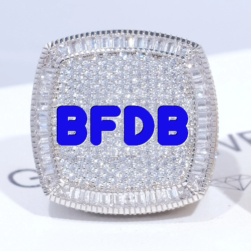 CUSTOM LETTER 3D ICED RING